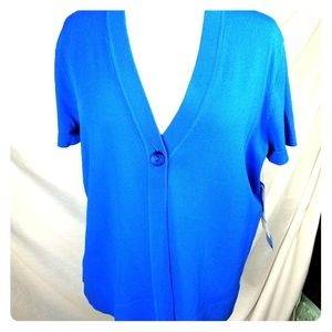 Jones New York short sleeved cardigan